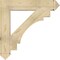 Ekena Millwork Merced Arts & Crafts Rough Sawn Bracket, Douglas Fir, 6"W x 36"D x 36"H BKT06X36X36MRC03RDF - alternate 2